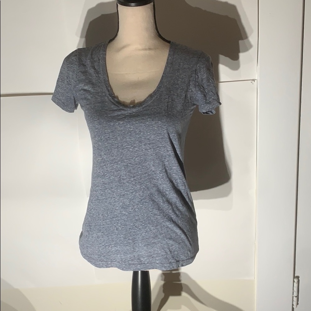 Light blue top